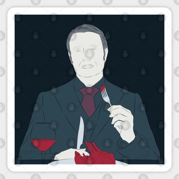 Hannibal Lecter Magnet by LiLian-Kaff